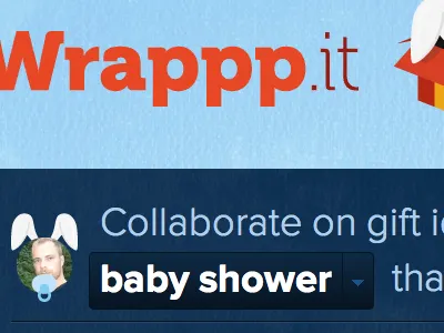 Rails Rumble Wrappp.it detail dropdown gift header rabbit rails rumble