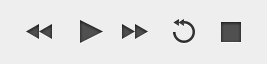 Playback controls app buttons clean interface ui