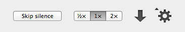 Additional playback controls app buttons clean interface ui