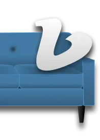 Vimeo on a couch? blue couch silver vimeo