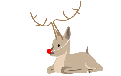 Holiday Deer brown christmas deer fun holiday rudolph