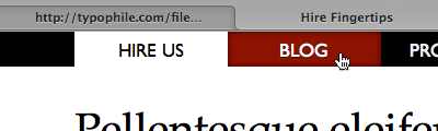 Main navigation clean css3 web