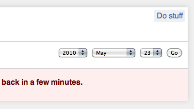 Error message app flash helvetica lines
