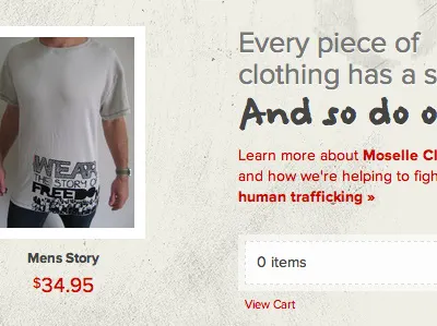 Moselle Clothing bigcartel company ecommerce felt tip woman proxima nova store