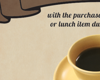 Coffee flyer coffee coupon print