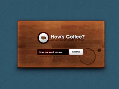 How's Coffee? book cover texture wood