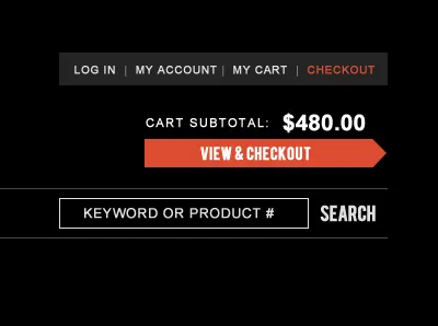 Clean up, aisle 5 please. arial bebas black ecommerce grey red ui ui design