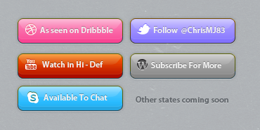 Outset Gloss Buttons blue buttons gloss grey icons outset pink purple red ui