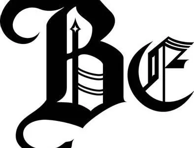 Be lettering old skool typography