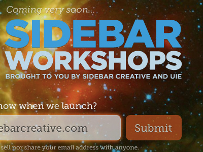 Coming very soon... box shadow css3 gotham museo slab rgba sidebar