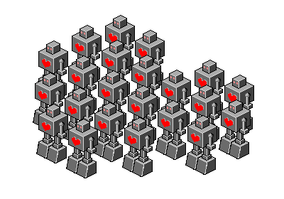Robot Love art pixel