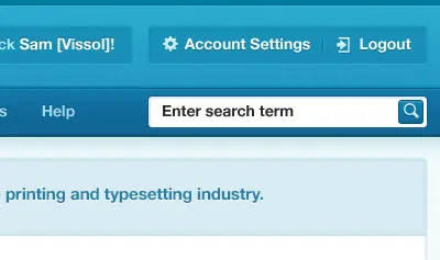UI blue helveticons linen search ui