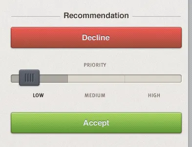 iPad form buttons buttons ipad slider wip