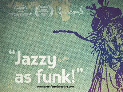 Jazzy as funk! copy funk jazz poster serotonic slogan