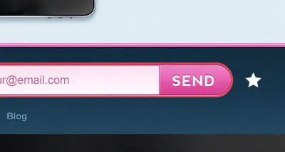 Email Validation blue email form input pink star ui