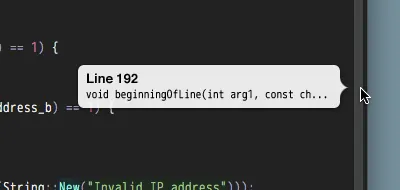 Scrollbar hover for line info kod ui ux
