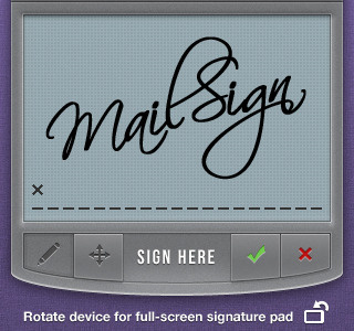 Mail Sign for iPhone go green icon ios ipad iphone pad pen red sign signature silver