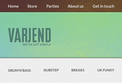 We've got vinyls brown compressa gray green lato shop store ui web wip