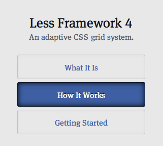 LF4 Masthead @320 box shadow inset ff meta less framework navigation typekit