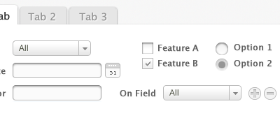 Uistuff business time checkbox datefield dropdown dtm form radio tabs