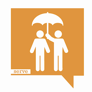 Serve Logo logo orange rockwell serve