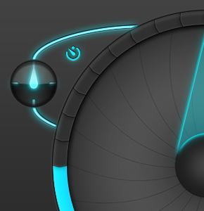 Timer in Holographium 2 ツ awesome cool futuristic ipad iphone scifi ui