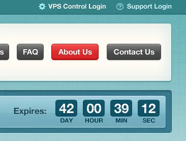 Something :) countdown helvetica hosting navigation pattern