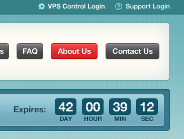 Something :) countdown helvetica hosting navigation pattern
