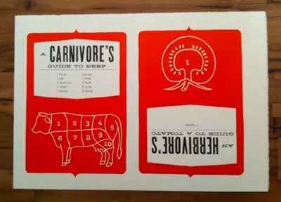 Precut Letterpress Print beef hellenic wide letterpress spartan tomato warm red