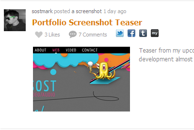 Screenshot Post Preview by Senthil Rajendren on Dribbble