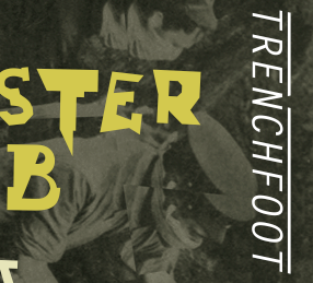 Gold Diggaz gig image logo music poster trenchfoot typography