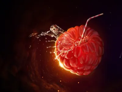 Raspberry clouds ice raspberry splash