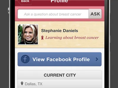 Profile app design interface ios iphone mobile ui ux