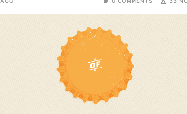 Bottle Cap beer blog bottles brew logo orange wip