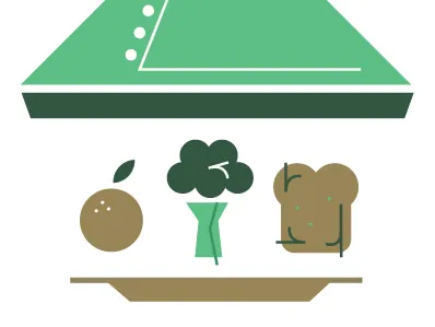 Dribbble 009 broccoli editorial illustration