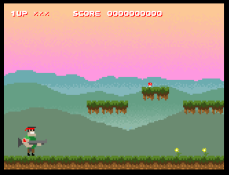 Run N' Gun Clone 8 bit 8bit game pixel rambo soldier videogame war