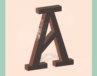 A design lettering print reading sarah mick typography