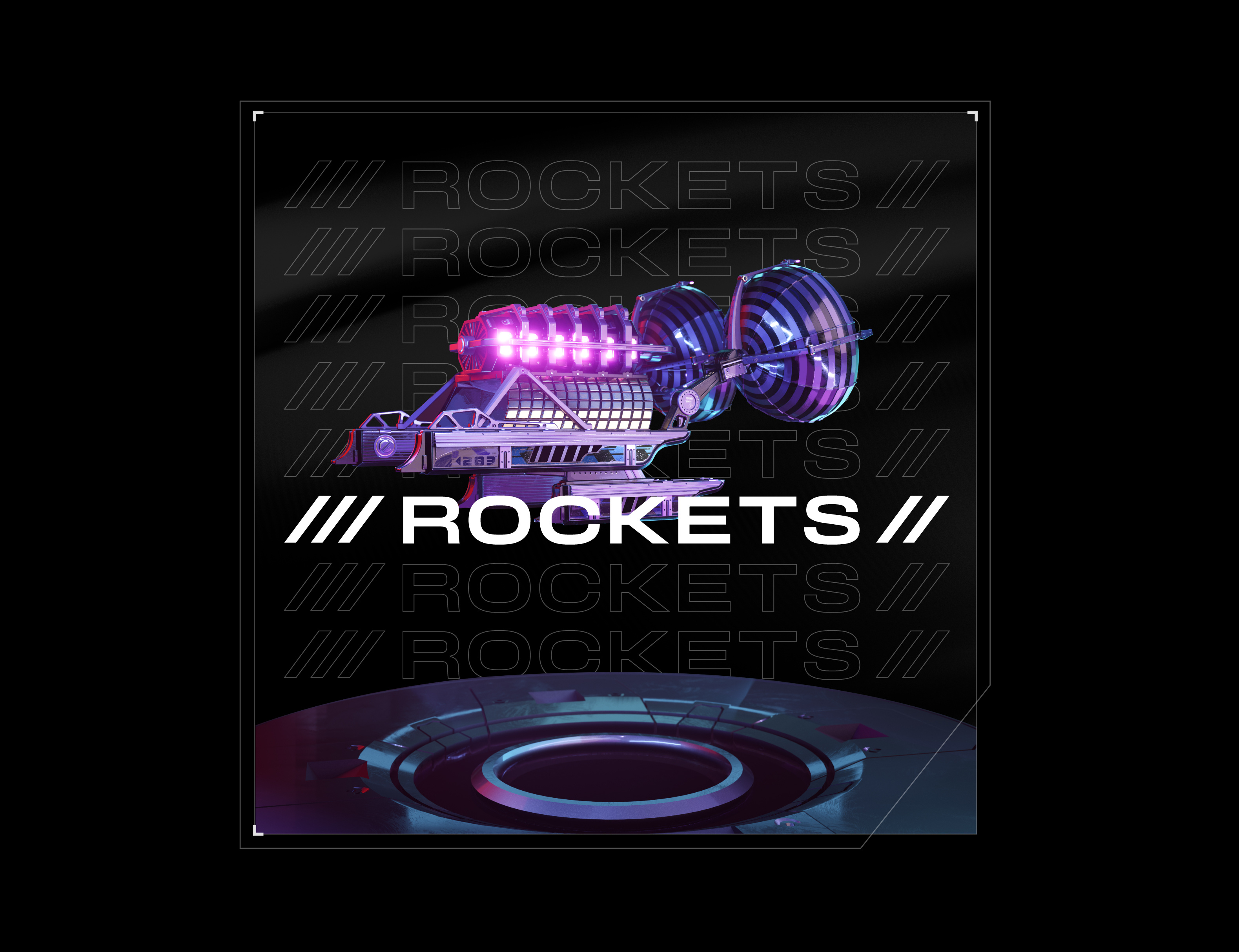 Rocket Dogs - Branding - Rockets Tile art direction branding design gaming graphic design illustration logo rocket dogs ui visual identity