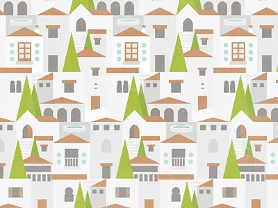 Albaicín Pattern albaicín fuente granada green pattern white