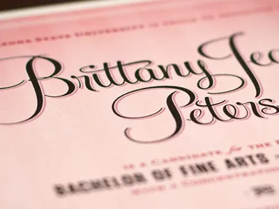 Graduation Announcements announcements classy glyphs graduation invitations pink script vintage