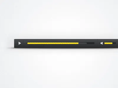 Audio Player audio black free freebie player yellow