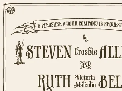 Wedding invite print wedding