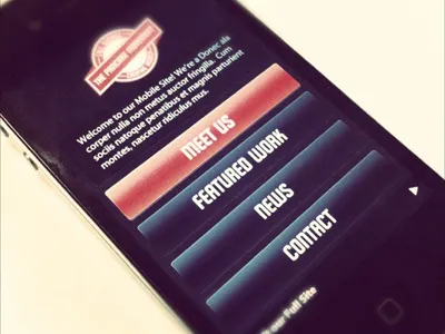The Pancake Movement Mobile buttons dark ios iphone mobile ui user interface web