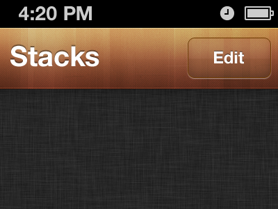 Nav bar v2 iphone navigation bar stacks texture ui