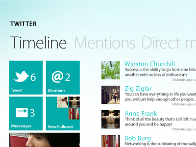 Twitter for Windows Phone 7 metro phone twitter windows