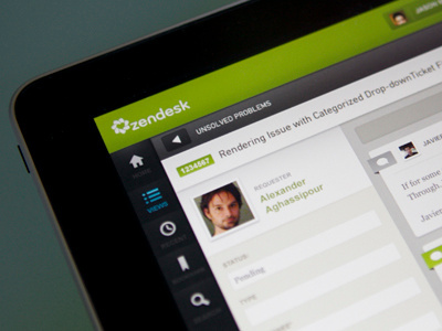 Zendesk - iPad - UI/UX/iOS app ipad ui