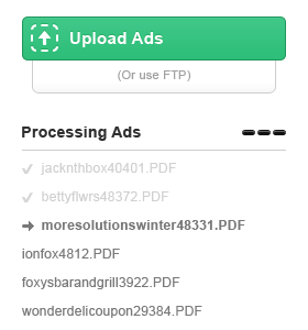Upload & Processing (Animated) animation black loading processing teal upload white
