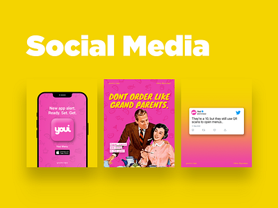 Youi Smart Menu - Social Media Post Design brand branding digital marketing instagram posts marketing posts social media