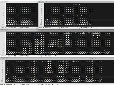 mApSCII ascii asthmathlete breathing room game map textmate