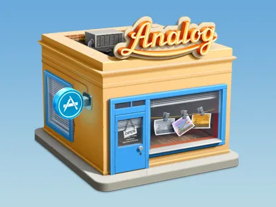 Analog app illustration icon icons softfacade ui